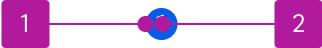 Anatomy diagram numbering two elements of a badge
