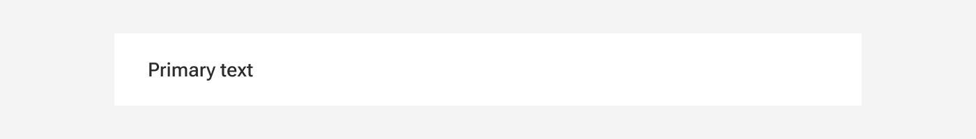 A list item includes a sample line of text within its container.