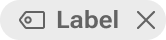 A tag in its enabled state