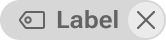 A tag in its hover state